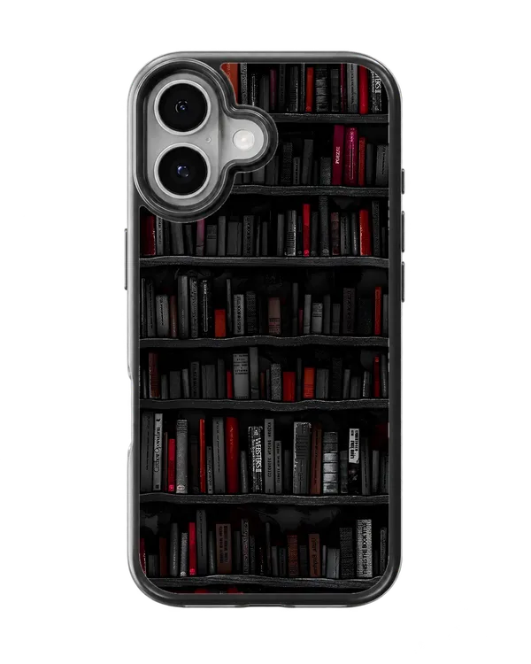 Dark_Academia_Bookshelf_Premium_Glass_Phone_Covr_Default_Title