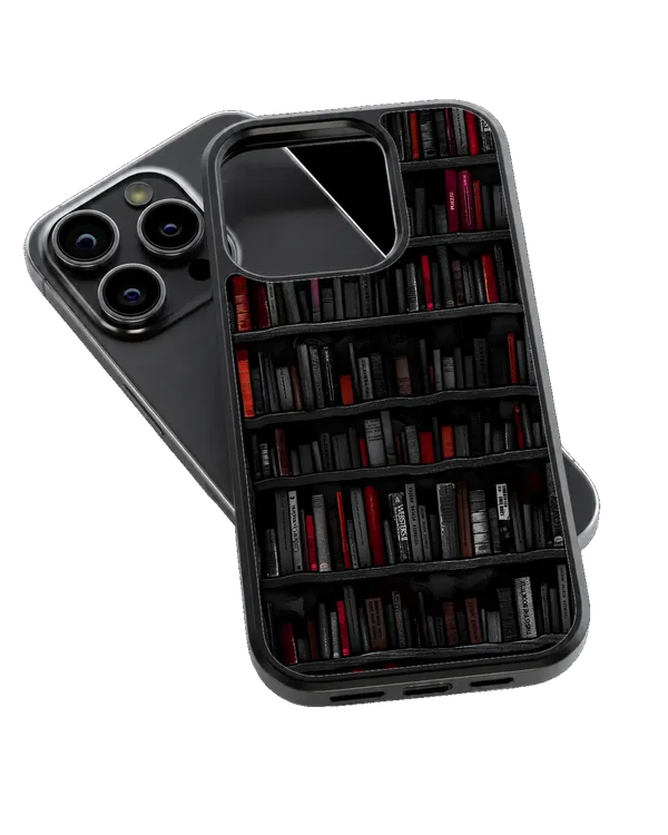 Dark_Academia_Bookshelf_Premium_Glass_Phone_Covr_Default_Title
