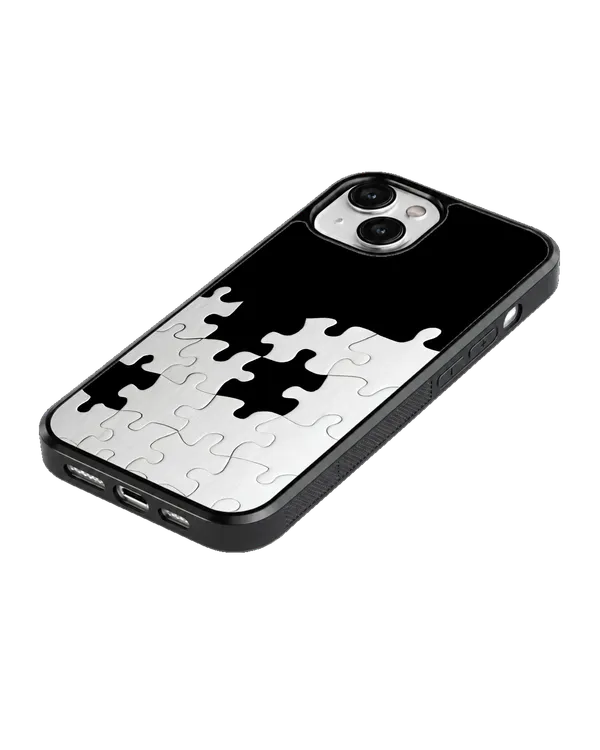 Black_White_Puzzle_Piece_Premium_Glass_Phone_Covr_Default_Title