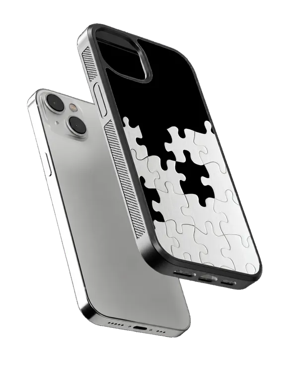Black_White_Puzzle_Piece_Premium_Glass_Phone_Covr_Default_Title