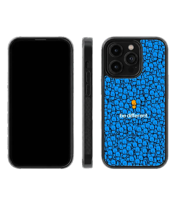 Be_Different_Blue_Smiley_Character_Premium_Glass_Phone_Covr_Default_Title