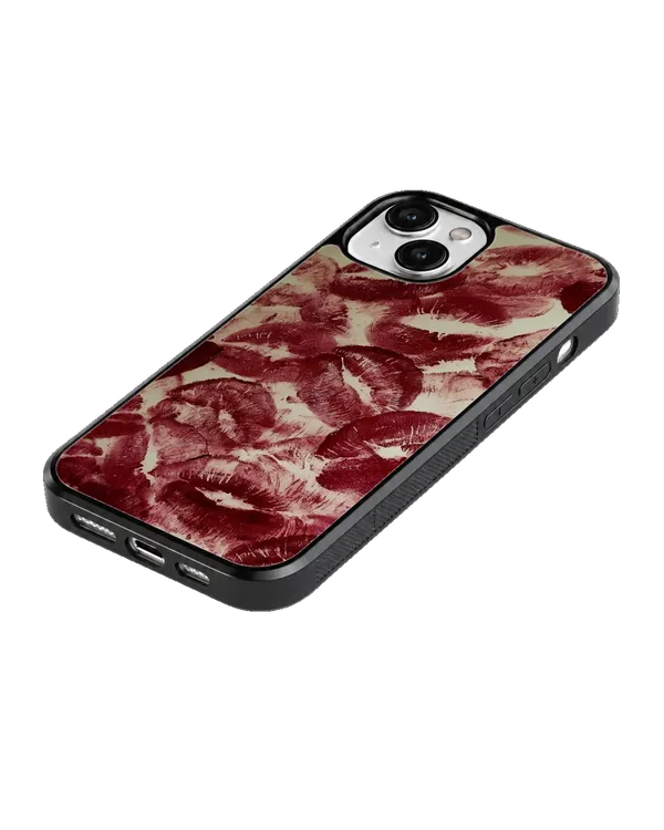 Vintage_Red_Lips_Kisses_Premium_Glass_Phone_Covr_Default_Title
