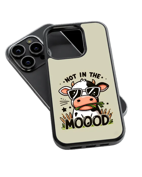 Not_In_The_Mood_Cow_Aesthetic_Glass_Phone_Covr_Default_Title