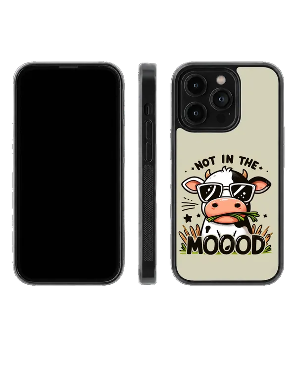 Not_In_The_Mood_Cow_Aesthetic_Glass_Phone_Covr_Default_Title