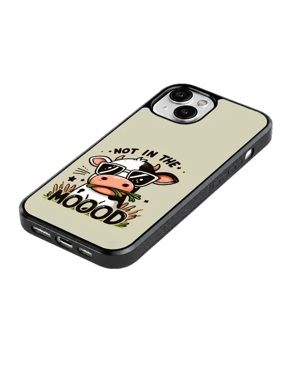 Not_In_The_Mood_Cow_Aesthetic_Glass_Phone_Covr_Default_Title