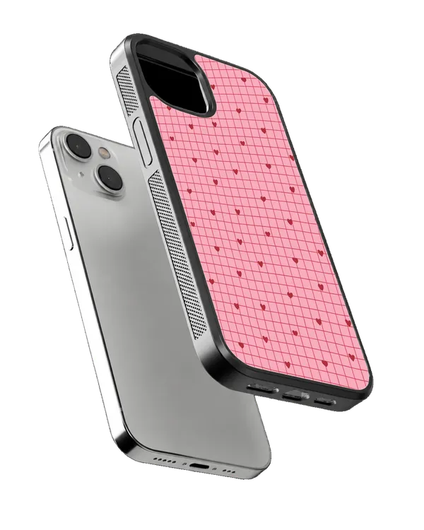 Pink_Heart_Grid_Premium_Glass_Phone_Covr_Default_Title