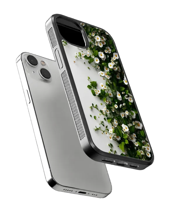 Aesthetic_White_Flower_Green_Botanical_Phone_Covr_Default_Title