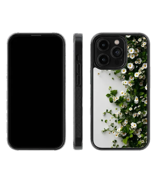 Aesthetic_White_Flower_Green_Botanical_Phone_Covr_Default_Title