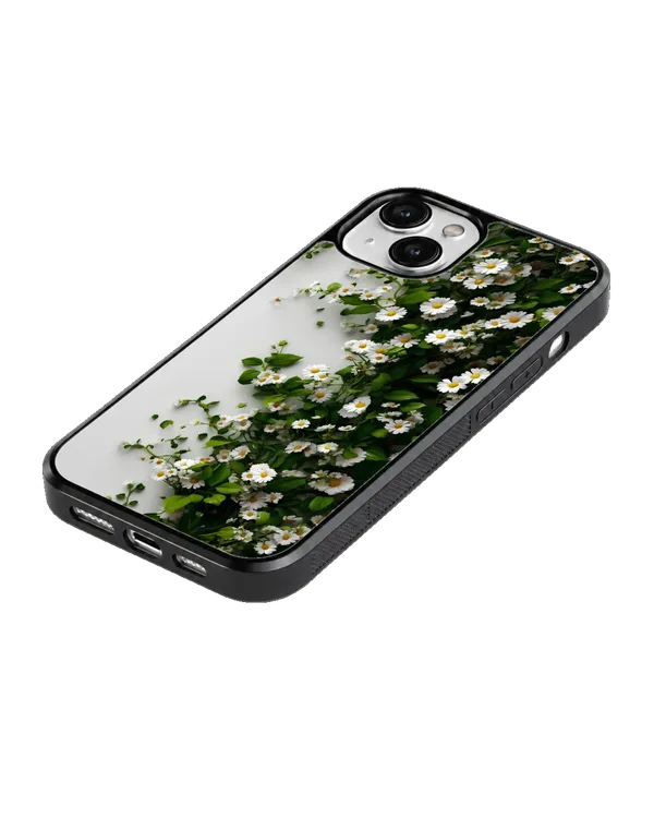 Aesthetic_White_Flower_Green_Botanical_Phone_Covr_Default_Title