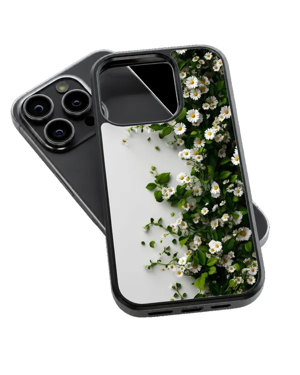Aesthetic_White_Flower_Green_Botanical_Phone_Covr_Default_Title