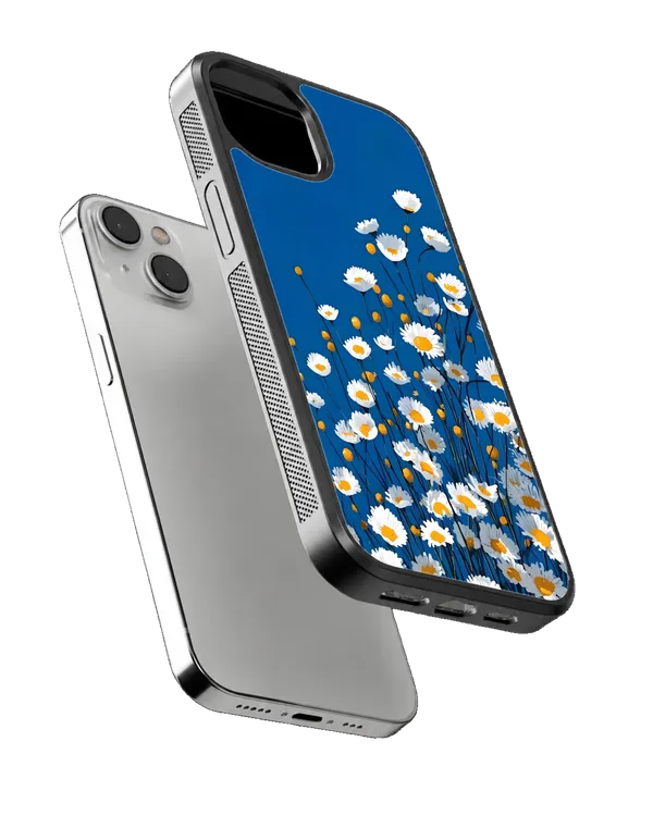 Aesthetic_White_Flower_Blue_Floral_Phone_Covr_Default_Title