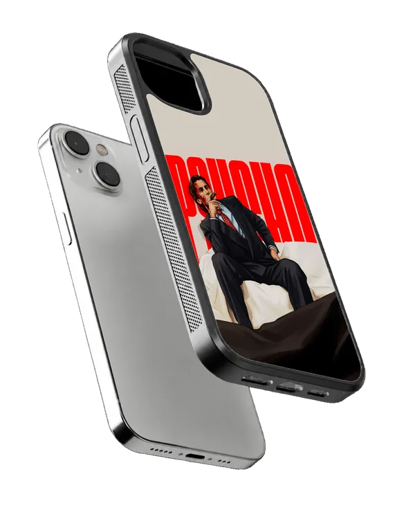 American_Psycho_Patrick_Bateman_Red_Poster_Aesthetic_Premium_Glass_Covr_Default_Title
