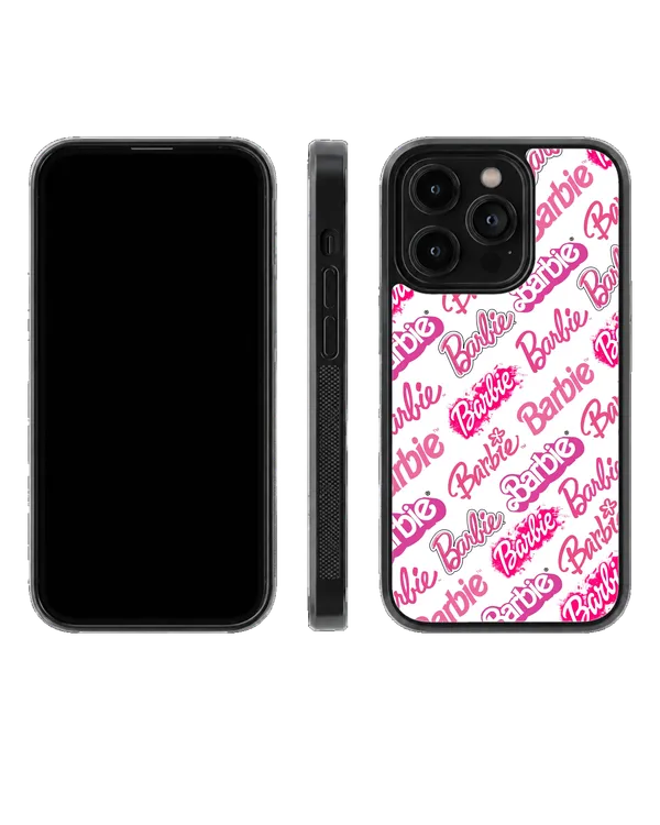Barbie_Pink_Logo_Pattern_Girly_Y2k_Aesthetic_Premium_Glass_Covr_Default_Title