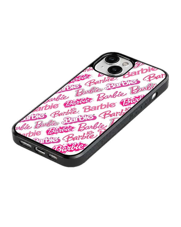 Barbie_Pink_Logo_Pattern_Girly_Y2k_Aesthetic_Premium_Glass_Covr_Default_Title