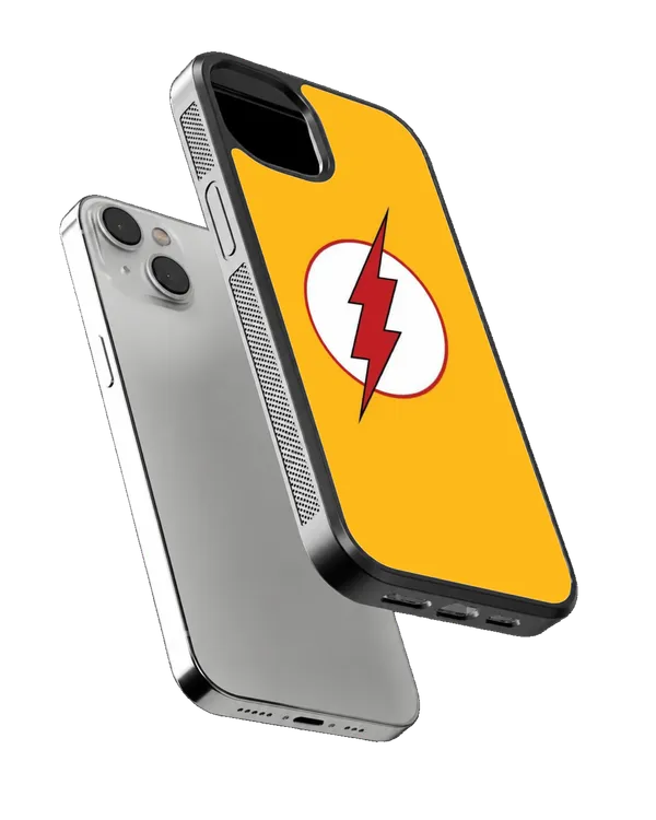 The_Reverse_Flash_Lightning_Bolt_Yellow_Minimalist_Superhero_Premium_Glass_Covr_Default_Title