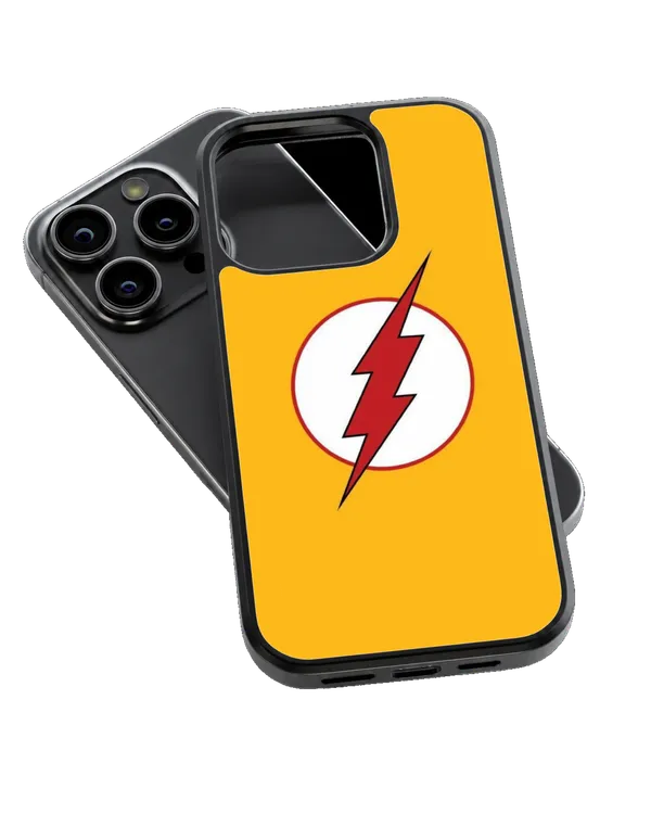 The_Reverse_Flash_Lightning_Bolt_Yellow_Minimalist_Superhero_Premium_Glass_Covr_Default_Title