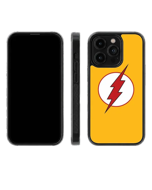 The_Reverse_Flash_Lightning_Bolt_Yellow_Minimalist_Superhero_Premium_Glass_Covr_Default_Title