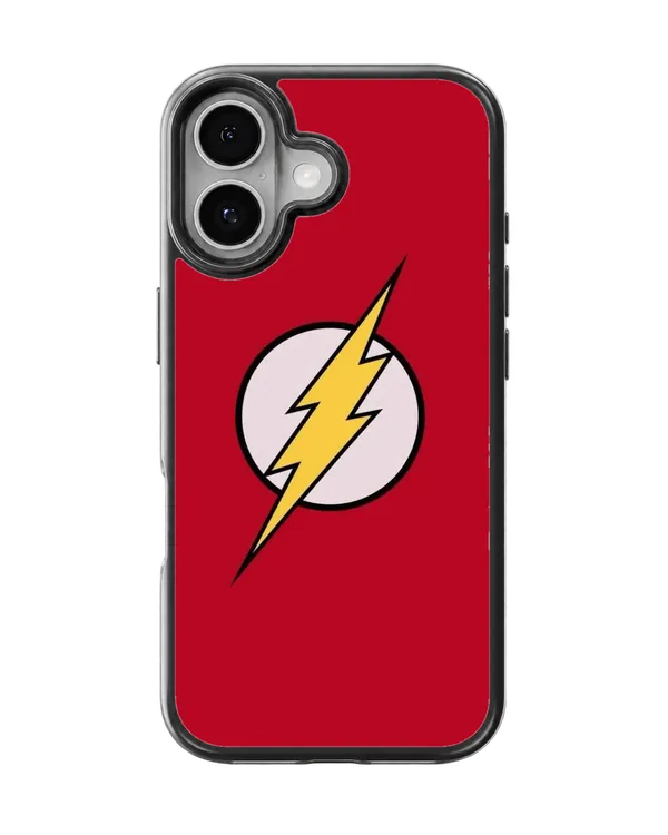 The_Flash_Classic_Lightning_Bolt_Red_Minimalist_Superhero_Premium_Glass_Covr_Default_Title