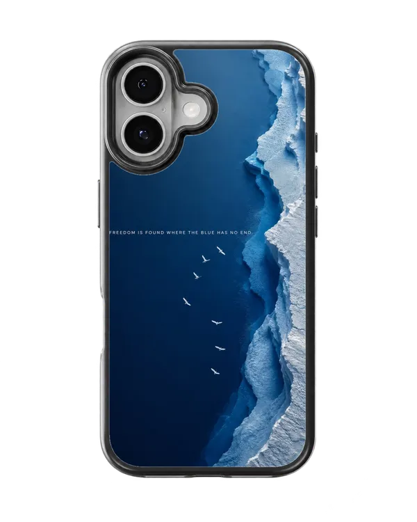 Freedom_Blue_Ocean_Aesthetic_Minimalist_Nature_Premium_Glass_Covr_Default_Title