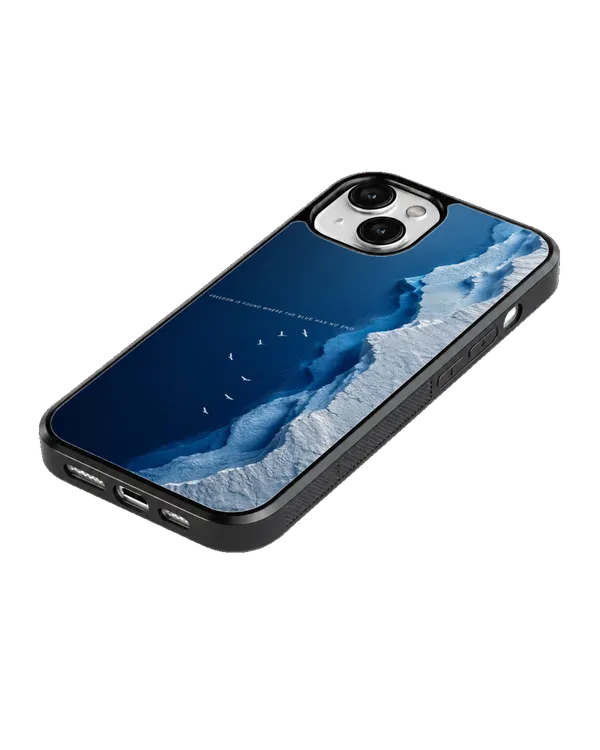 Freedom_Blue_Ocean_Aesthetic_Minimalist_Nature_Premium_Glass_Covr_Default_Title