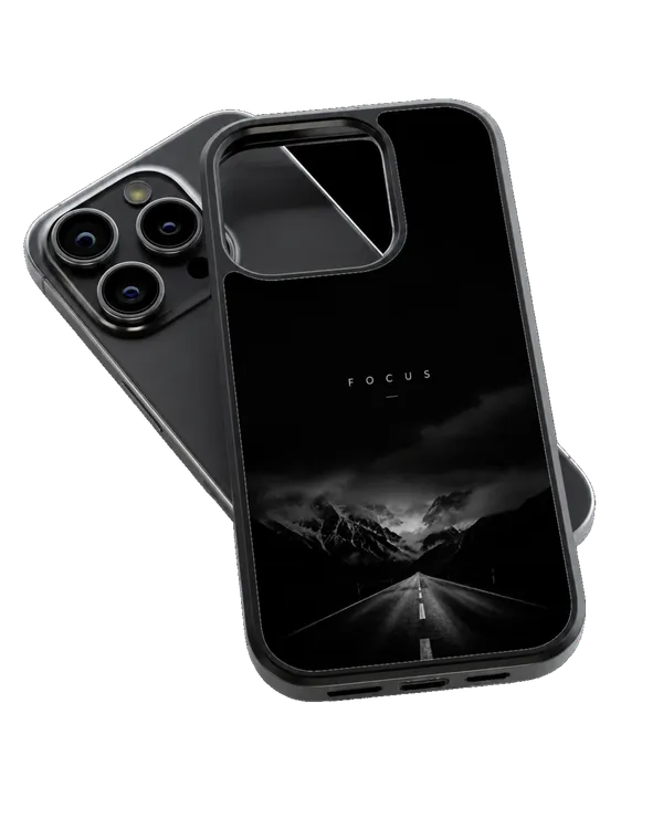 Focus_Mountain_Road_Black_White_Minimalist_Motivation_Premium_Glass_Covr_Default_Title