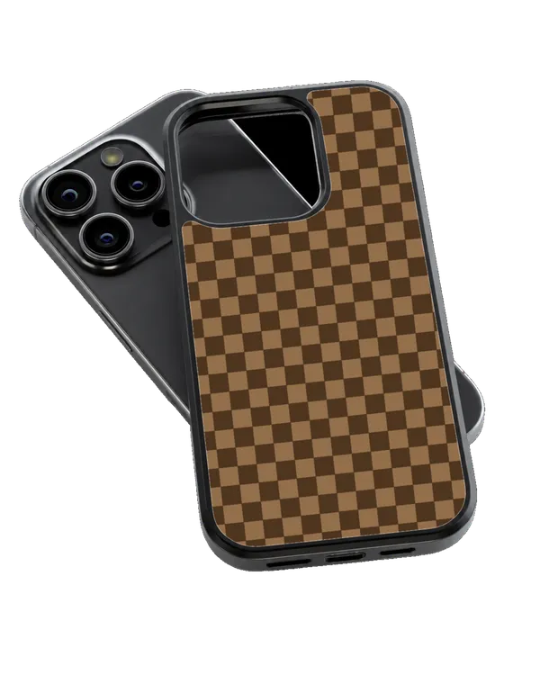 Brown_Checkerboard_Aesthetic_Retro_Minimalist_Premium_Glass_Covr_Default_Title