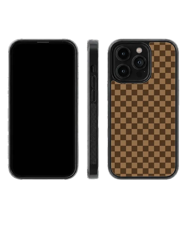 Brown_Checkerboard_Aesthetic_Retro_Minimalist_Premium_Glass_Covr_Default_Title
