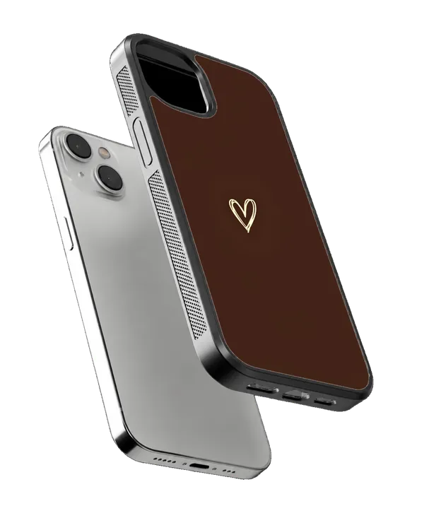Minimal_Brown_Heart_Doodle_Aesthetic_Cute_Premium_Glass_Covr_Default_Title