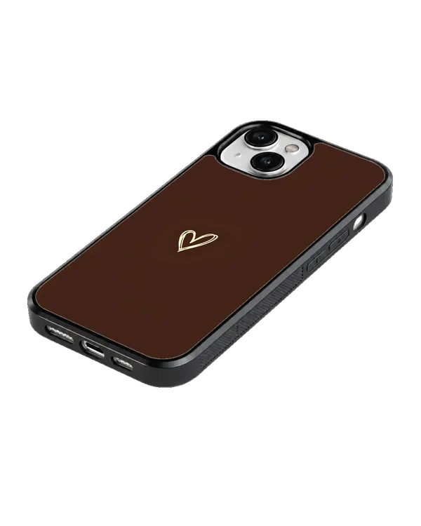 Minimal_Brown_Heart_Doodle_Aesthetic_Cute_Premium_Glass_Covr_Default_Title