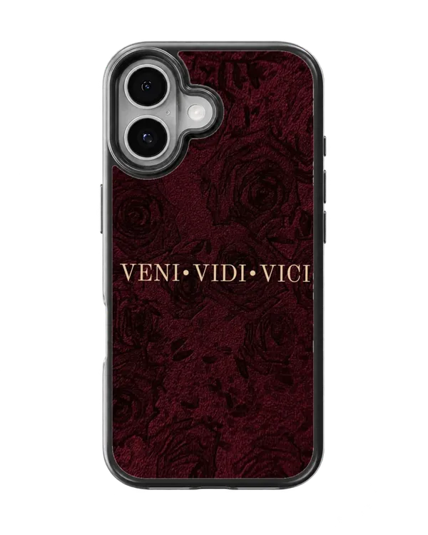 Veni_Vidi_Vici_Burgundy_Rose_Gothic_Aesthetic_Premium_Glass_Covr_Default_Title