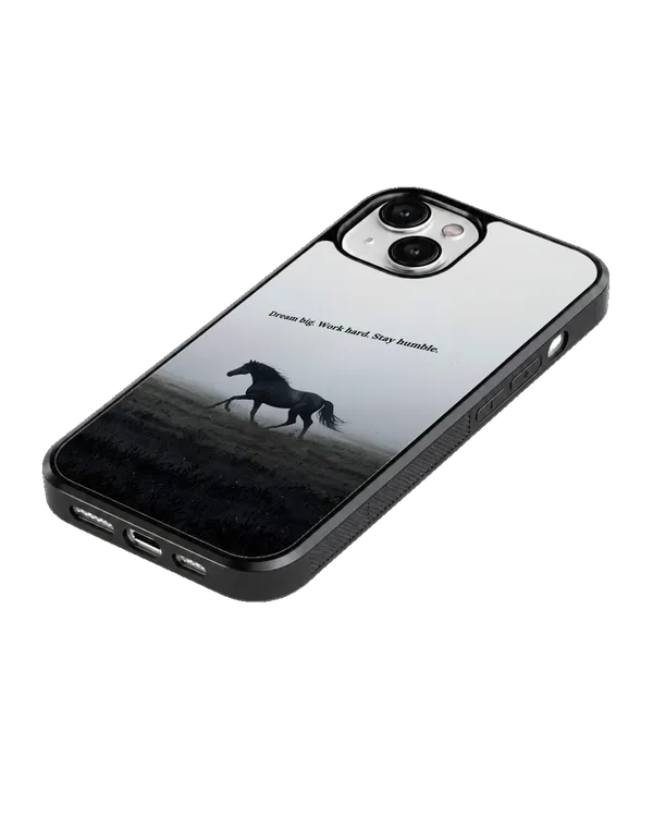 Dream_Big_Work_Hard_Stay_Humble_Black_Horse_Motivational_Premium_Glass_Covr_Default_Title