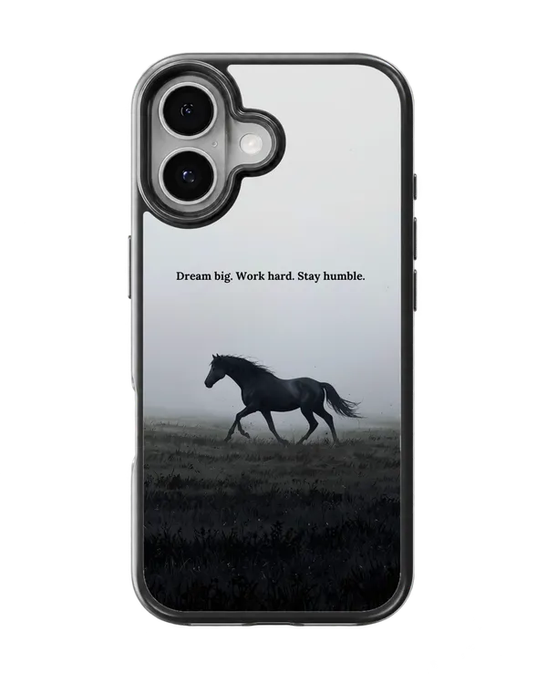 Dream_Big_Work_Hard_Stay_Humble_Black_Horse_Motivational_Premium_Glass_Covr_Default_Title