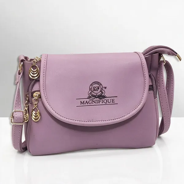 Purple_Pu_Solid_Sling_Bag_For_Women