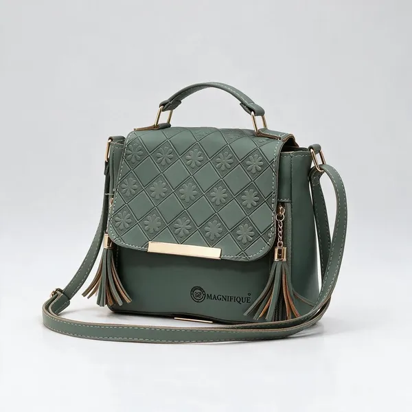 Green_Pu_Embossed_Sling_Bag_For_Women
