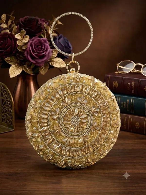 Gold_Pu_Embellished_Party_Clutch_For_Women