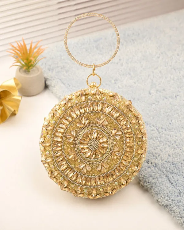 Gold_Pu_Embellished_Party_Clutch_For_Women