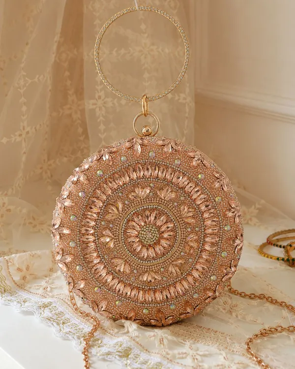 Pink_Pu_Embellished_Party_Sling_Bag_For_Women