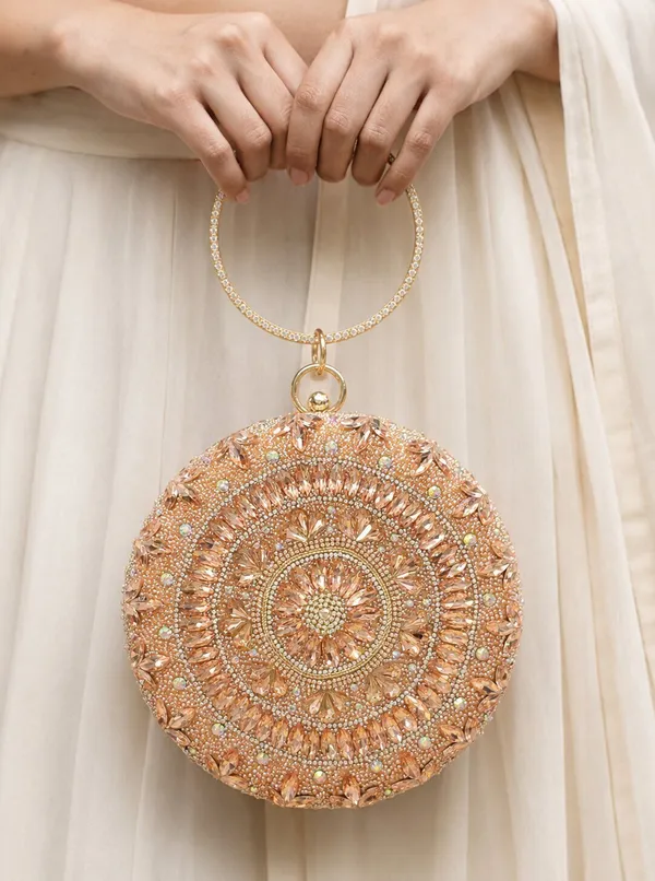 Pink_Pu_Embellished_Party_Sling_Bag_For_Women