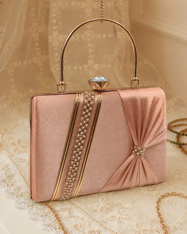 Peach_Pu_Embellished_Party_Clutch_For_Women