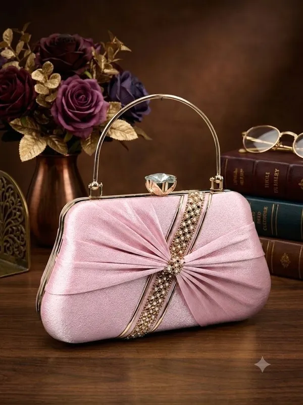 Pink_Pu_Embellished_Party_Clutch_For_Women