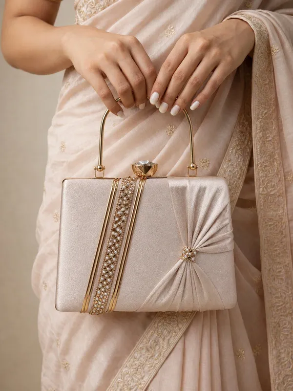 Silver_Pu_Embellished_Party_Clutch_For_Women