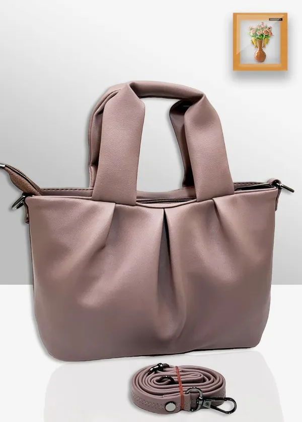 Beige_Pu_Solid_Casual_Zip_Sling_Bag_For_Women