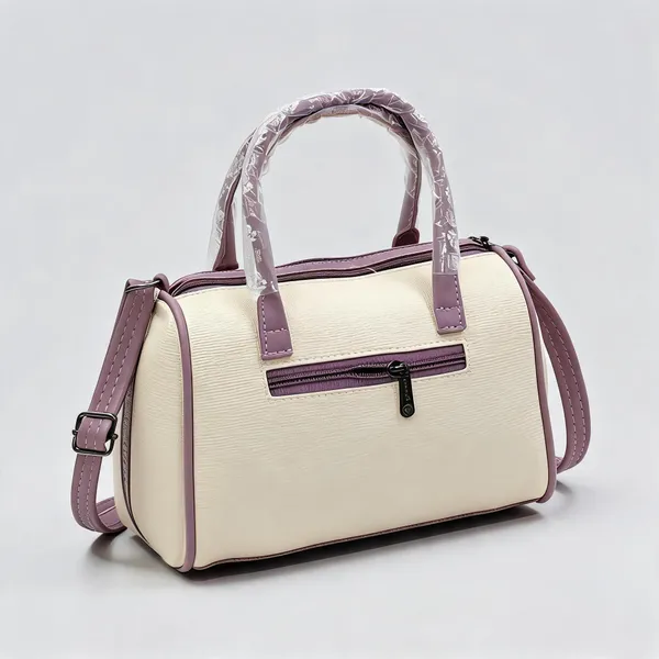 Purple_Pu_Duffle_Style_Sling_Bag_For_Women