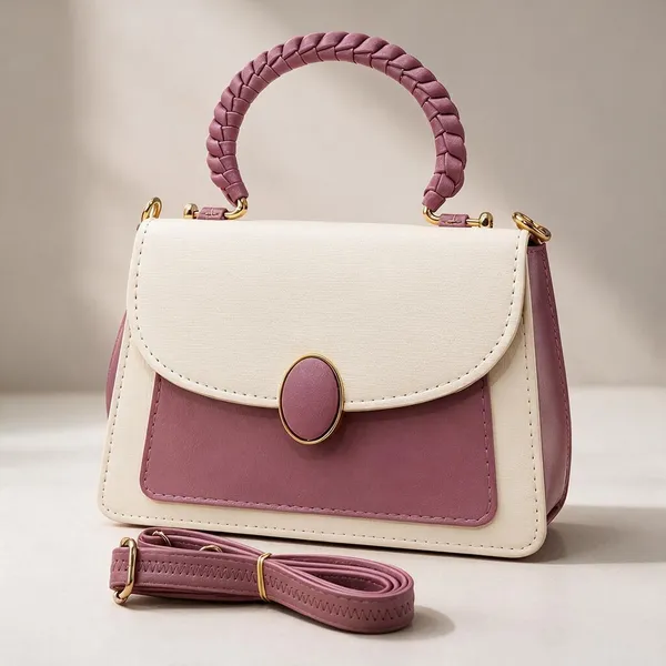 Pink_Pu_Quilted_Box_Sling_Bag_For_Women