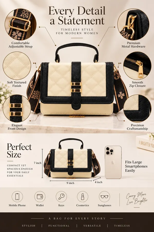 Black_Pu_Solid_Korean_Sling_Bag_For_Women
