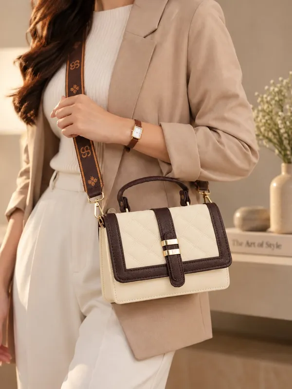 Brown_Pu_Solid_Korean_Sling_Bag_For_Women