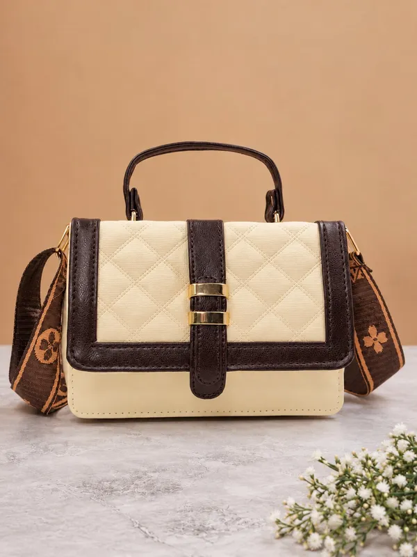 Brown_Pu_Solid_Korean_Sling_Bag_For_Women