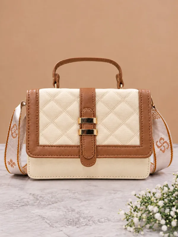 Coffee_Pu_Solid_Korean_Sling_Bag_For_Women