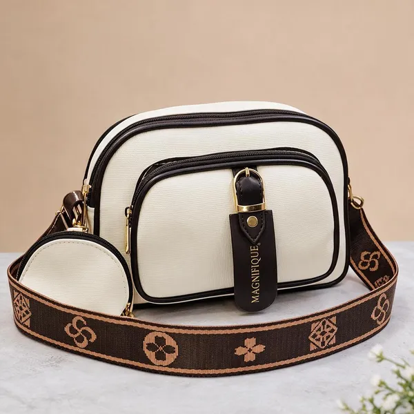 Brown_Pu_Solid_Zipper_Sling_Bag_For_Women