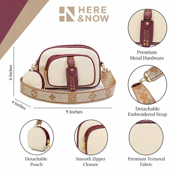 Maroon_Pu_Solid_Zipper_Sling_Bag_For_Women